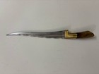 Antique Rare Peshkabz Brass Damascus Khyber Stag Dagger Dirk Collectible