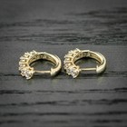 Classy Women s Hoop Earrings 14k Yellow Gold Plated 1 20ct Lab Grown Diamond