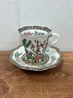Set Of 3 Coalport The Indian Tree Pattern Mini Cup   Saucer Made In England