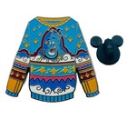 Disney Parks Genie Pin 2023 Ugly Christmas Holidays Sweater Mystery Aladdin Lr