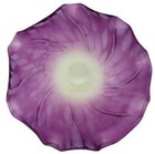 Tulip Lily Flower Glass Lamp Shade By Terra Cottage Plum   White 1 5  Od 1 2  Id