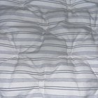 2 Pottery Barn Carter Striped Quilted Euro Pillow Shams White chambray