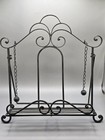 Vintage Cookbook Stand Scroll Easel Cast Iron Metal Book Recipe Bible Holder