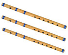 Handmade Beautiful Musical Bansuri Instrument Bamboo Flute B C G Scale Set Of 3