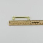 10 Pcs 3 1 2  Tom Tube Lugs Double End Brass Finish W  Gaskets   Black Screws  
