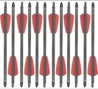 12pcs Crossbow Bolts 15  Carbon Arrows Screw Point Vanes Archery Bow Hunting