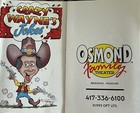 Hand Signed Wayne Osmond Joke Booklet Osmonds