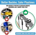 Hyponix Ninja Obstacle Course For Kids     2 X 60 Ft Slacklines With 13 Weatherpro