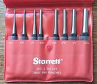 Starrett No  S 565 Drive Pin Punches Set  8  W pouch Machinist Tools Usa 