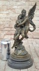 Signed Jean Debut Eros And Psyche Greek Mythology Venus Bronze Statue Sculpture