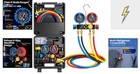 Manifold Gauge Set R410a R454b R32 R22 Refrigerant 4 Valve Residential Ac Brass