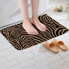 Zebra Print Bath Mats For Bathroom Zebra Stripe Brown Black Bath Rugs For Sho   