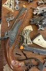 Vintage Toy Cap Gun Parts And Pieces  For Parts And Repair
