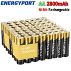 Lot Aa Aaa Rechargeable Batteries 2800mah 1100mah 1 2v  Ni-mh Lcd Smart Charger