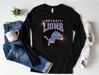 Iron On Transfer Detroit Lions Crystal Rhinestones 8x11 Inches For Tshirt