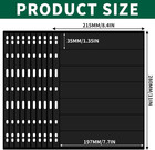 10 Sheets 20 Pages Postage Stamp Album Sleeves 7 Pockets Black Pages