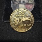 Superman 50th Anniversary Silver Coin 1 Oz  999 Fine Silver 