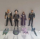 Babylon 5 1997  6  Action Figure Lot Of 4 Marcus Cole gkar W mini Spaceships 