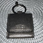 Coach Black Leather   Metal Key Chain Key Ring  Logo Designer  Women s