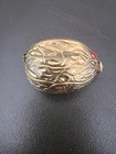 Antique Doll Sewing Etui Ormolu Walnut Shell  Amazing Gift  Very Unique  