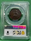 1723 2 Woods Hibernia Au 58 Pcgs Half Penny Cracked Holder Rare Overdate