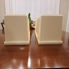 Vintage Mcm Stackable 17  Storage Cabinets Set Of 2 Sliding Doors Bathroom Retro