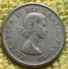 1960 Canada 10 Cents 80  Silver Km  51