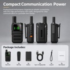 Portable Walkie Talkie Mini Two-way Radio Rechargeable Fits Security Activities