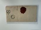 1833 Austrian Military Cover         slav To Raab  Stampless Folded Letter  Red Wax