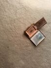 Vintage Stratton Black Enamel Hand Painted Rose Powder Compact Mirror 2 25  X3 