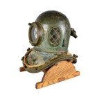 Vintage Yokohama Diving Co   Ltd 12 Bolt Japanese Copper And Brass Diving Helmet