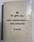 Hallmark Crown Baby Birth Announcements Sealed Vintage Package 12 Card   Env