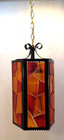 Vtg Mid Century Modern Acrylic Lucite Hanging Swag Lamp Moe Fiesta Style 1960 s