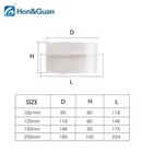 Hon guan 5  6  Abs Backdraft Damper Wind Blocker For Inline Duct Fan Exhaust Fan