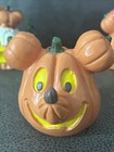 Disney Gate Pumpkins Fab 5 Mickey Minnie Donald Goofy Pluto Foam 1960s As Is