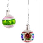 Early Years Mini Reflector Balls Glass Christmas Ornament Set Of 24 Gc0284 New
