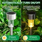 10 Pack Solar Garden Lights Outdoor Waterproof Pathway Led Lights Landscape Yard