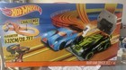 Hot Wheels 2 Turbo Boosters Slot Car Track Set 20 7    Scale Speed 450 Mph Vgc
