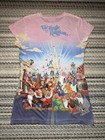 Vtg Y2k Disney Parks World Magic Kingdom All Over Print Aop T-shirt Womans Small