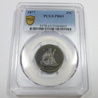 1877 P Pcgs Pr63 Proof - Toned Silver Seated Quarter 25c Us Coin  58907a