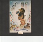 Vintage Lowenbrau German Beer Mechanical Postcard Lion W  Stein