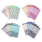 00 Pieces Small Colorful Vinyl Letter Stickers Sheets Self Adhesive Mini 24