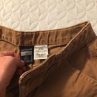 Carhartt Boys Carpenter Pants Brown Canvas Cotton Pockets Workwear Size 12