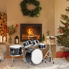 5-piece Junior Drum Set  14  X 10  Percussion Child Kit With Stool   Stands