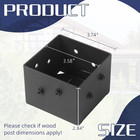 4 X 4 Post Base  Inner Size 3 6 x3 6   Heavy Duty Deck Post Anchor  Black Steel