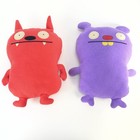 Ugly Doll Plush Trunko And Dave Darinko 13    Red And Purple No Care Tags