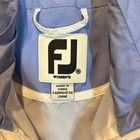 Fj Footjoy Windbreaker Jacket Women s Medium Blue Rain Zip Up Front Pockets Golf