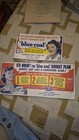 Coal Advertising Ink Blotter Paper Blue Coal Vintage