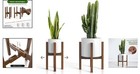 Versatile Acacia Wood Plant Stand  Handmade For Pots 8-12in - Modern Decor Touch