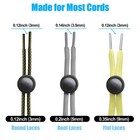 10pc Plastic Cord Locks  Double Hole Spring Toggle Stopper For Drawstrings